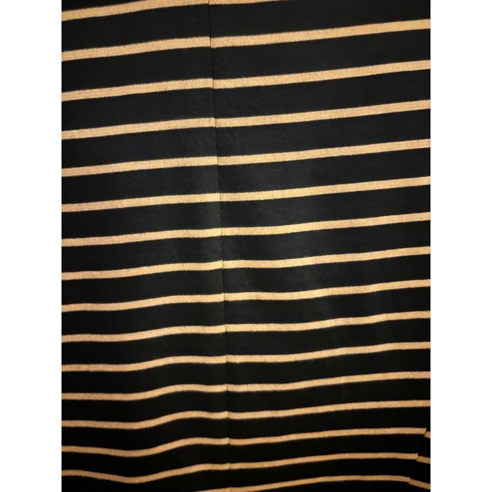 I.N. Studio Womens Black Tan Striped Ruched Sleeve Blazer Jacket Size 6 NEW - Picture 7 of 7